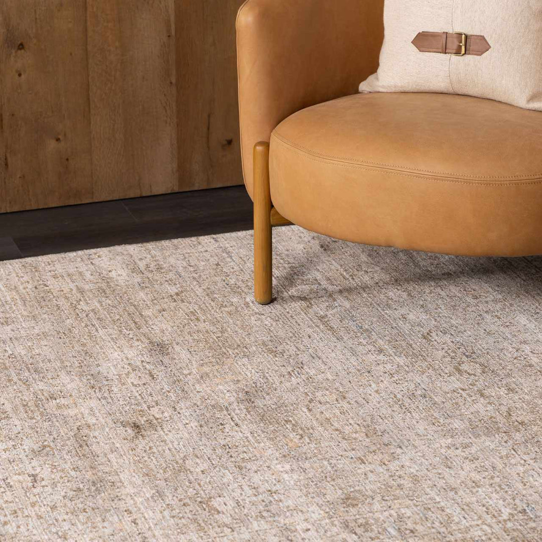 Mirah Traditional Gray And Brown Washable Area Rug - The Rug Decor