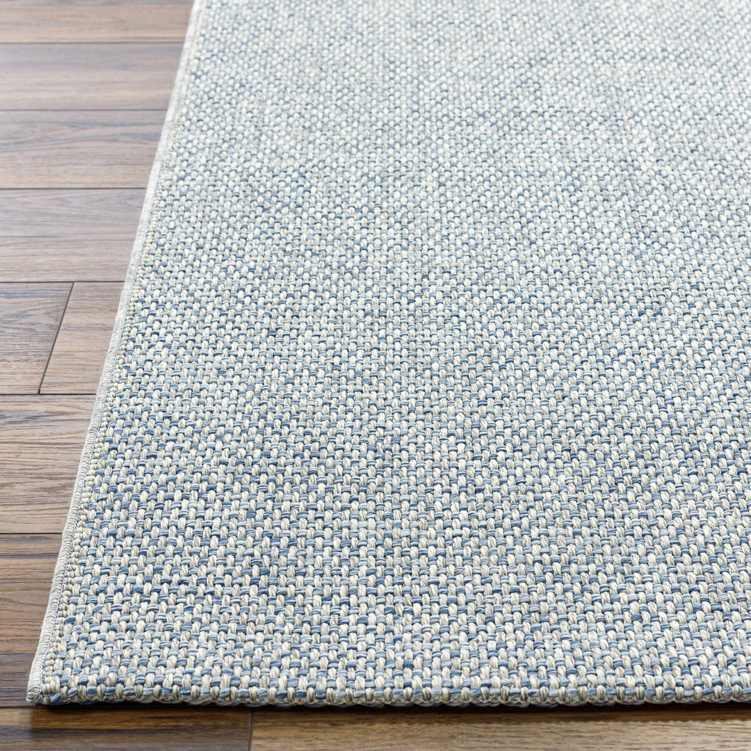 Mirit Gray And Blue Contemporary Style Area Rug - The Rug Decor