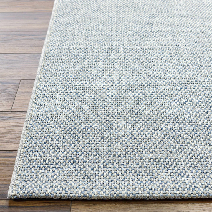 Mirit Gray And Blue Contemporary Style Area Rug - The Rug Decor