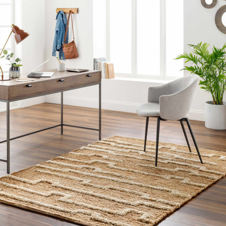 Miya Contemporary Brown And Beige Area Rug - The Rug Decor