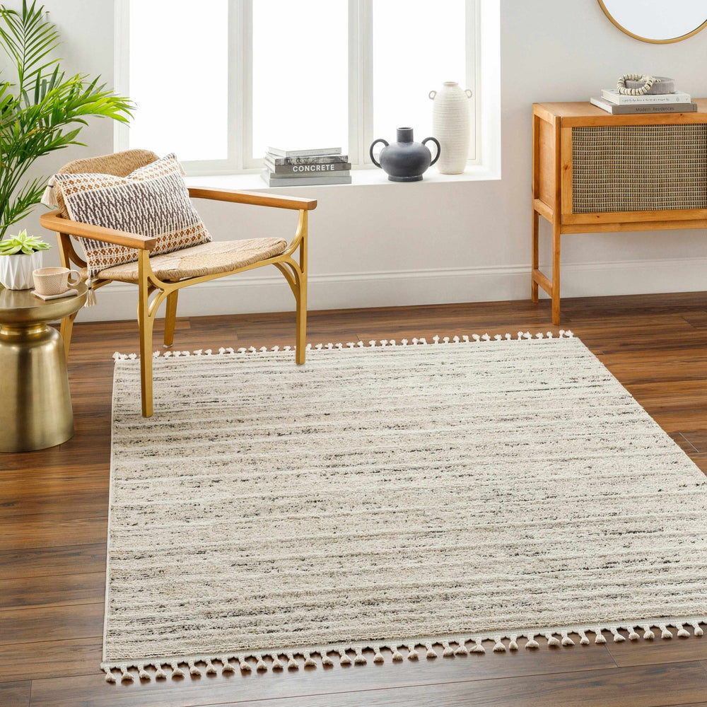 Miyu Contemporary Beige And Black Area Rug - The Rug Decor