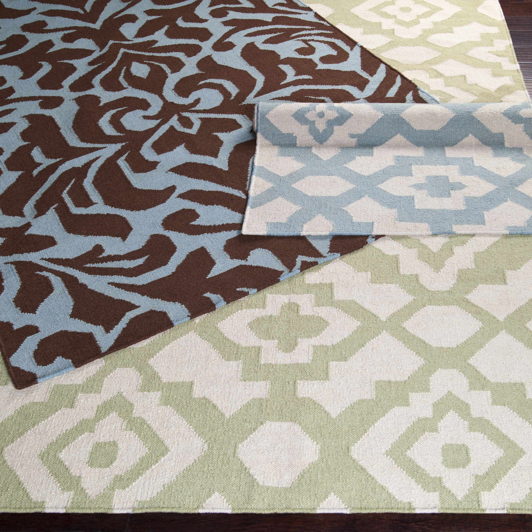 Oppelo Modern Floral Brown And Gray Hand Woven Area Rug