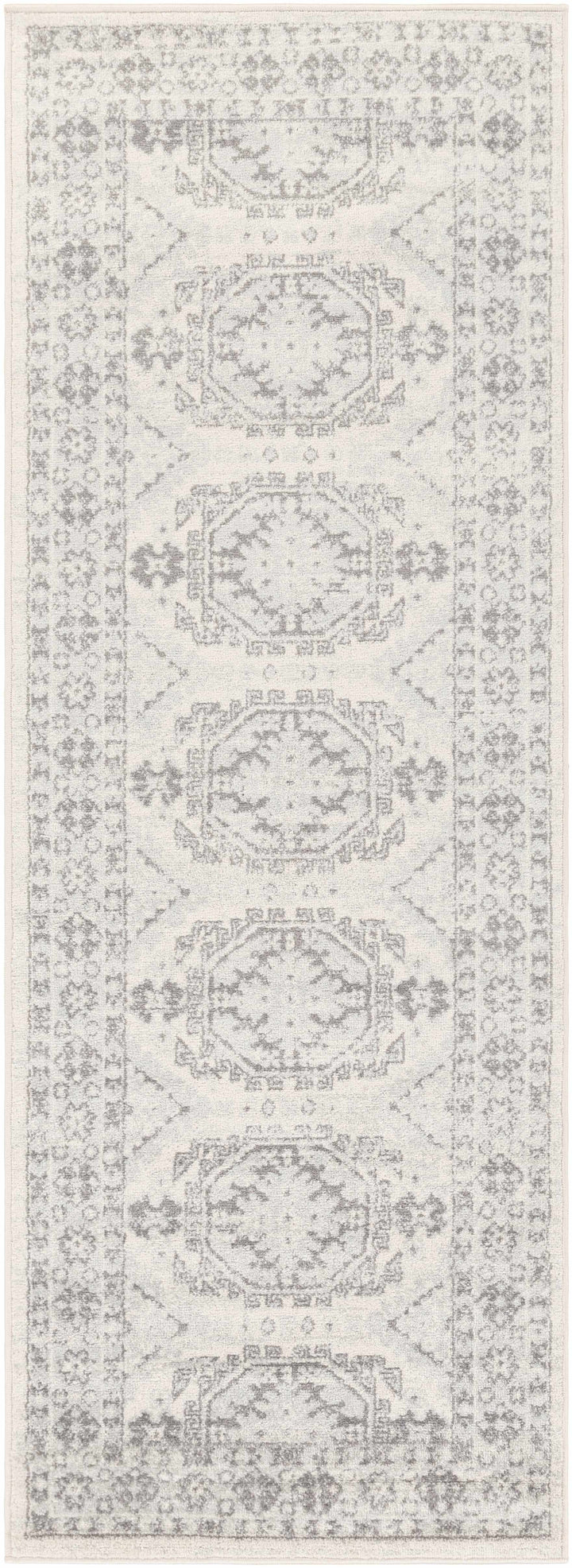 Moundsville Traditional Style Ivory And Gray Area Rug