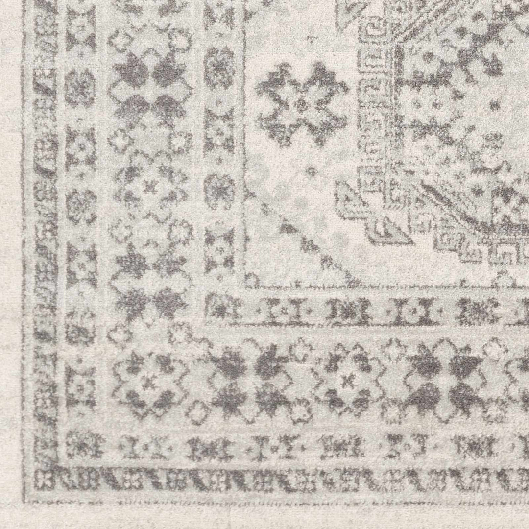 Moundsville Traditional Style Ivory And Gray Area Rug
