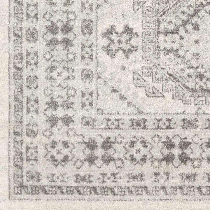 Moundsville Traditional Style Ivory And Gray Area Rug