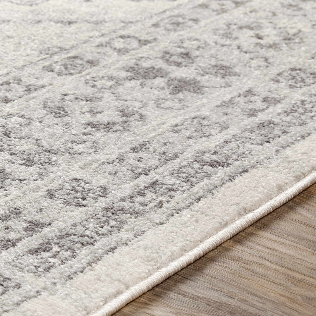 Moundsville Traditional Style Ivory And Gray Area Rug