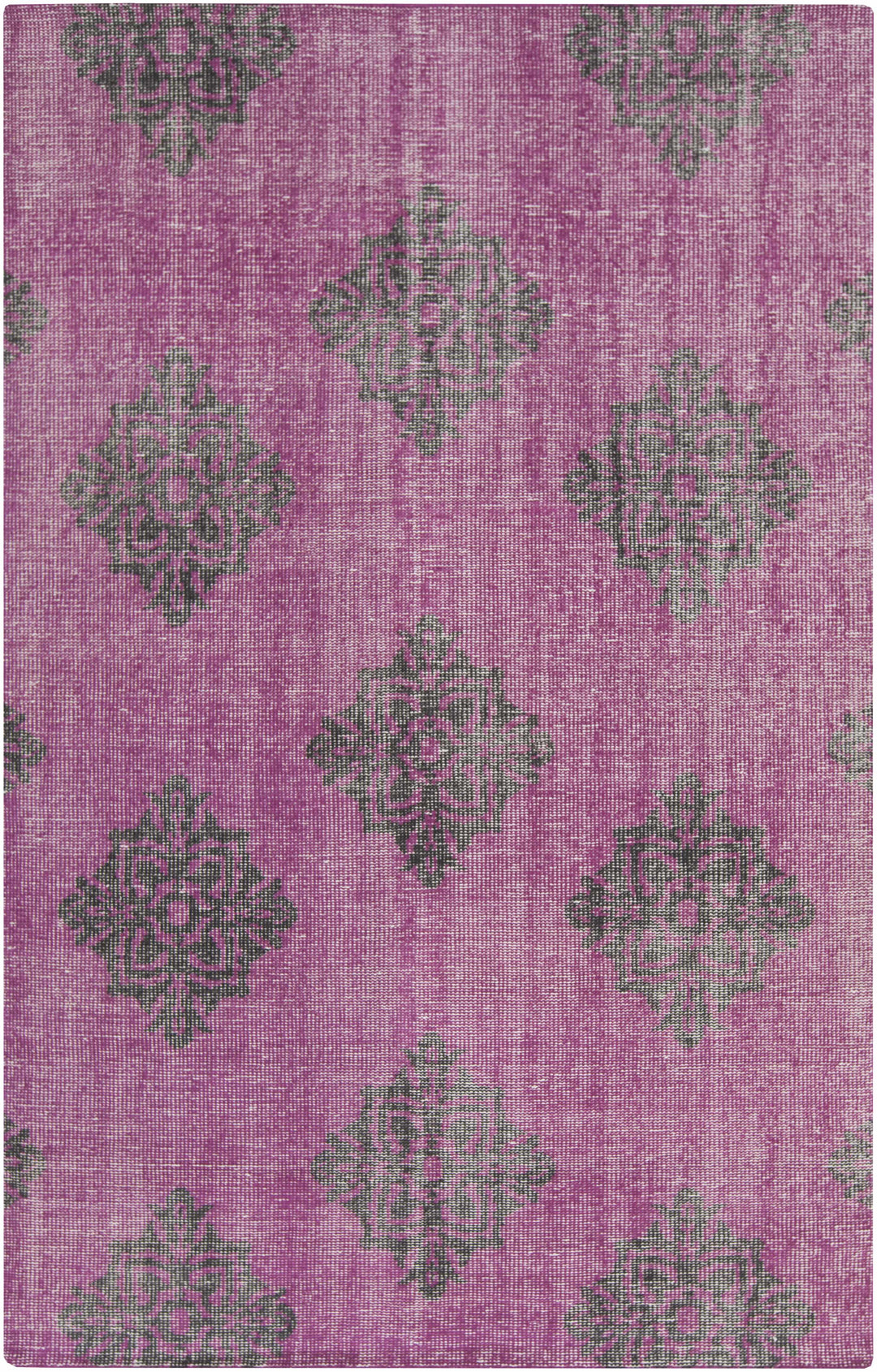 Mina Traditional Style Purple And Green Hand Knotted Area Rug