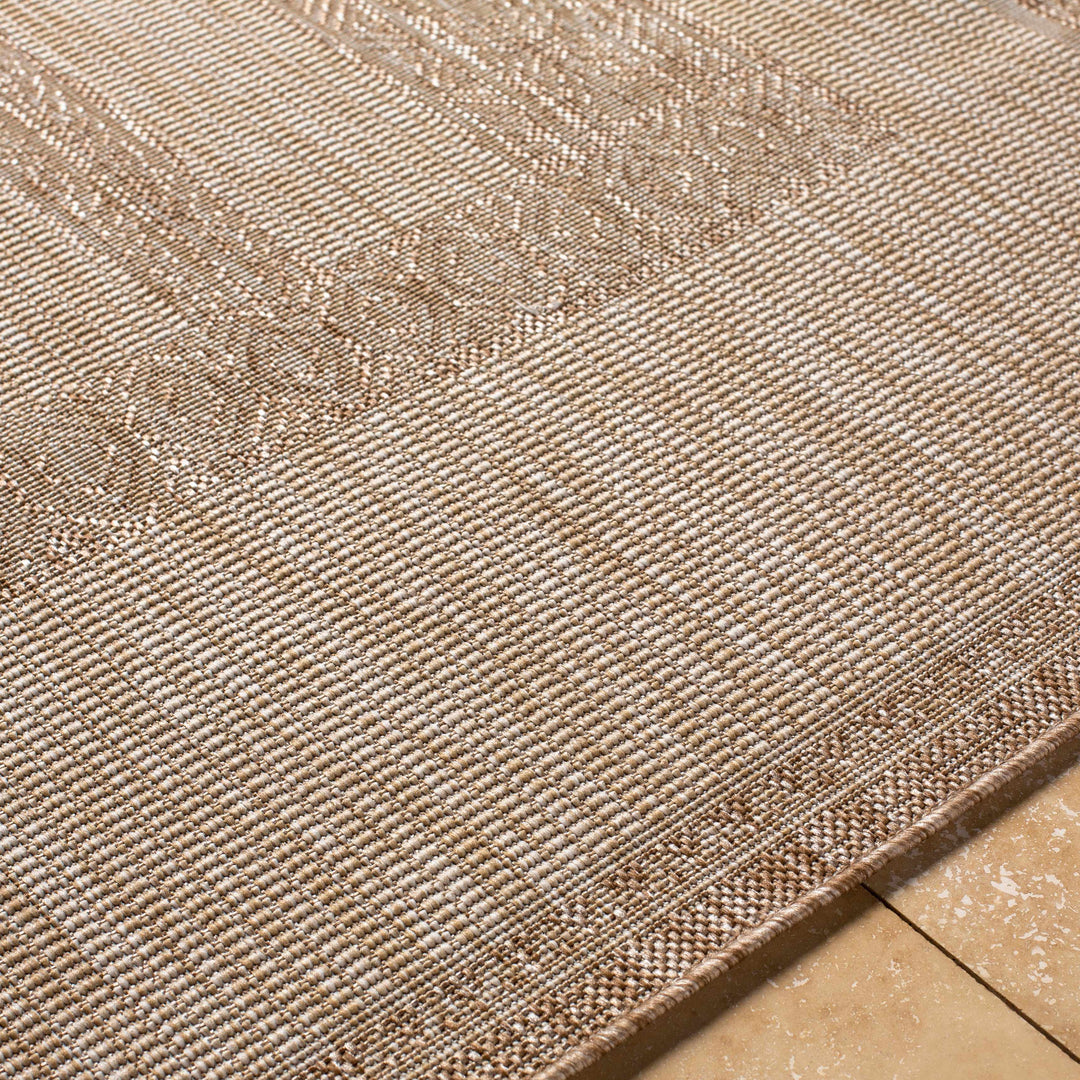 Manorhaven Contemporary Beige And Tan Rug