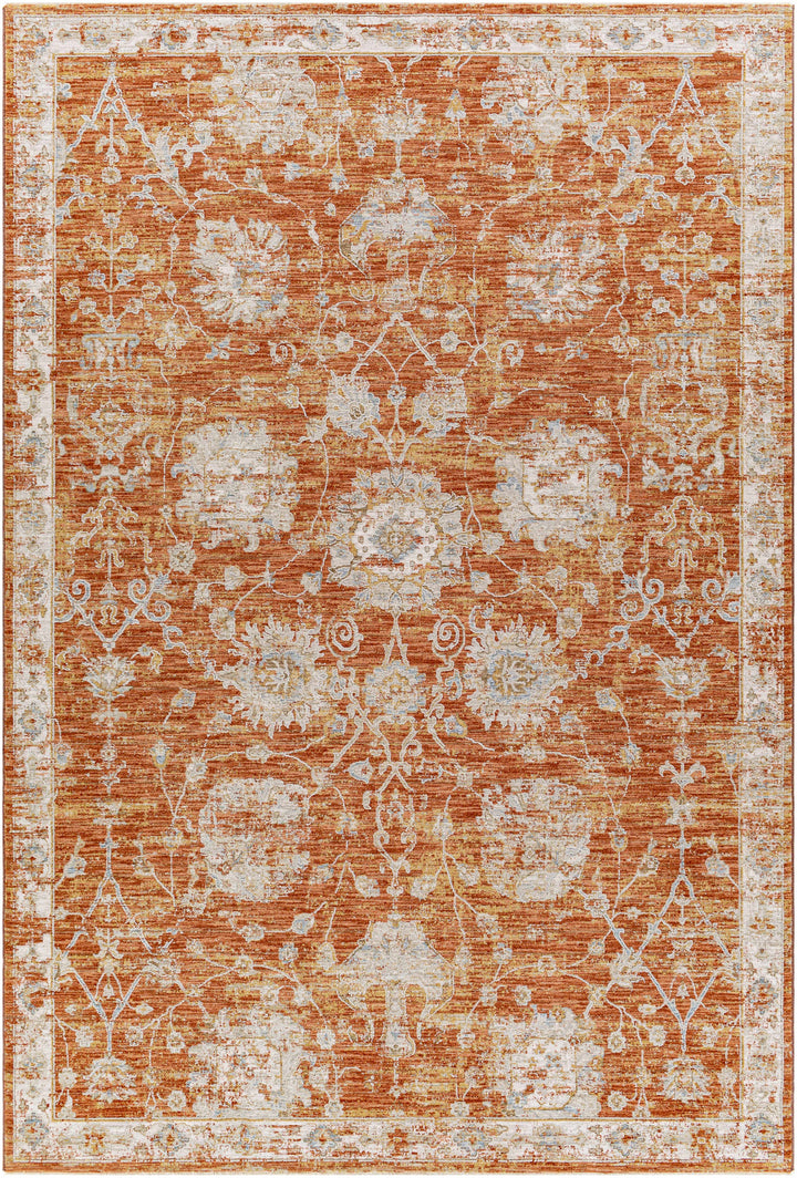 Manawan Traditional Area Rug – Cream, Rust & Olive