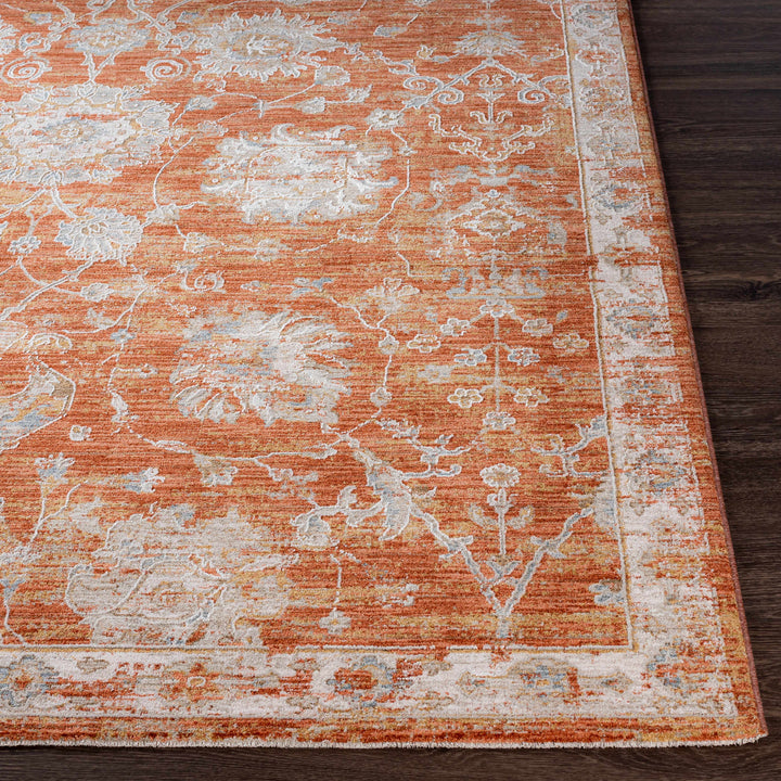 Manawan Traditional Area Rug – Cream, Rust & Olive