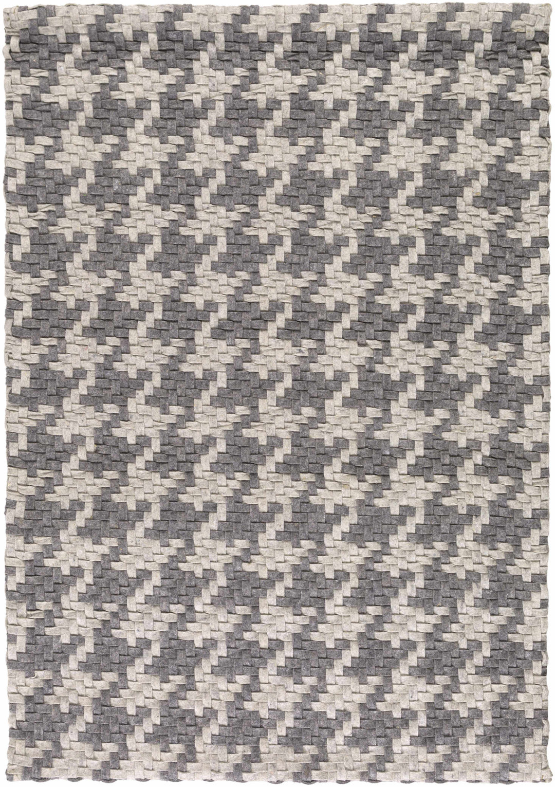 Moab Modern Style Gray Hand Woven Wool Area Rug