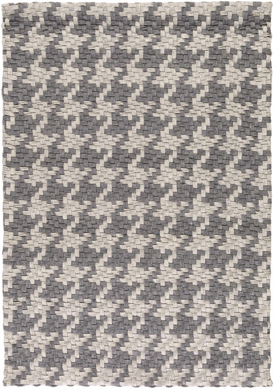 Moab Modern Style Gray Hand Woven Wool Area Rug - The Rug Decor
