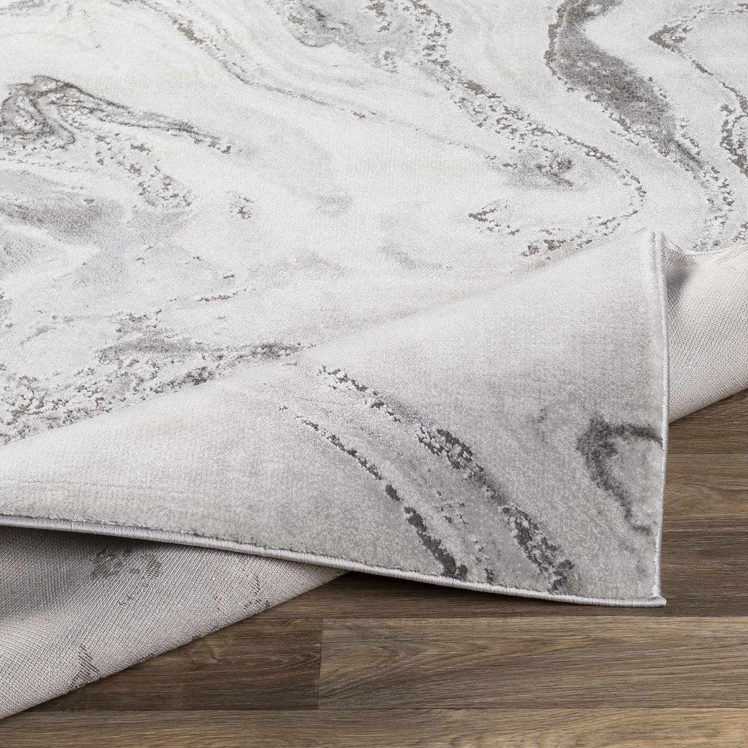 Moana Modern Abstract Design Gray Area Rug