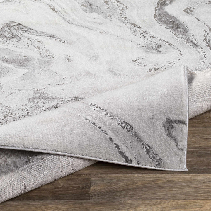 Moana Modern Abstract Design Gray Area Rug