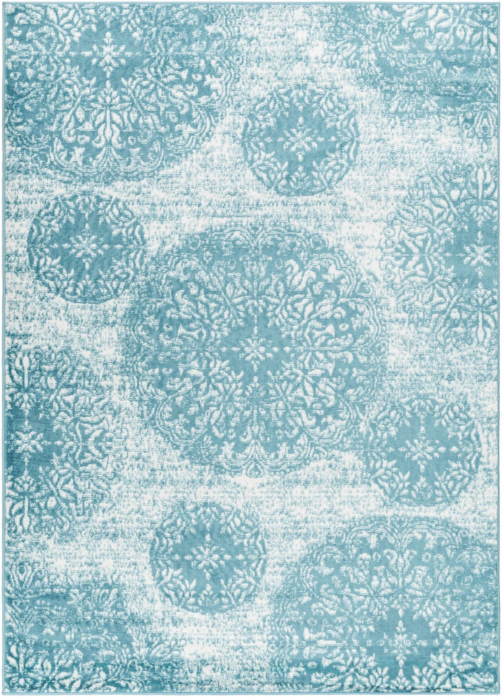 Moani Blue transitional Style Area Rug - The Rug Decor