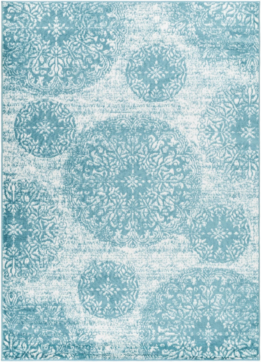 Moani Blue transitional Style Area Rug - The Rug Decor