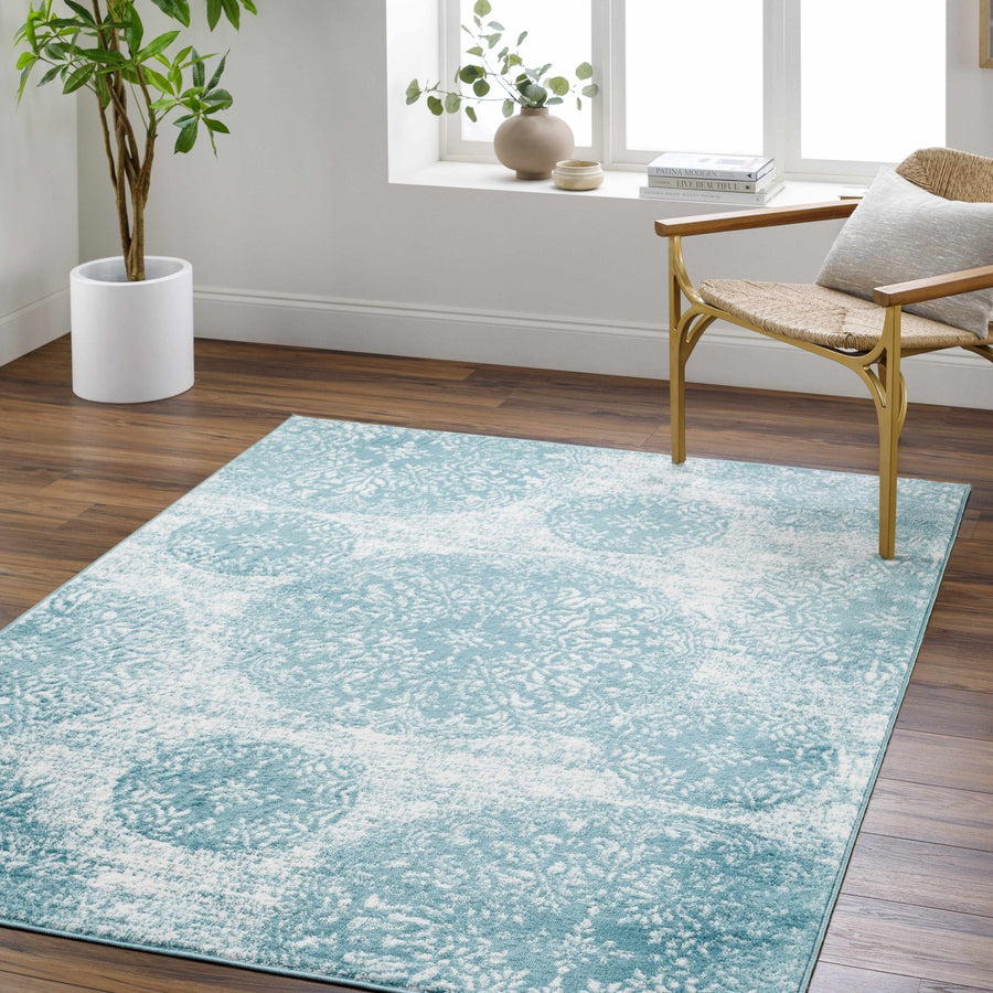 Moani Blue transitional Style Area Rug - The Rug Decor