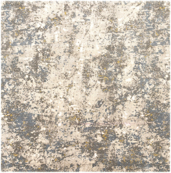 Modern Abstract Design Beige And Brown Machine Woven Rug - The Rug Decor