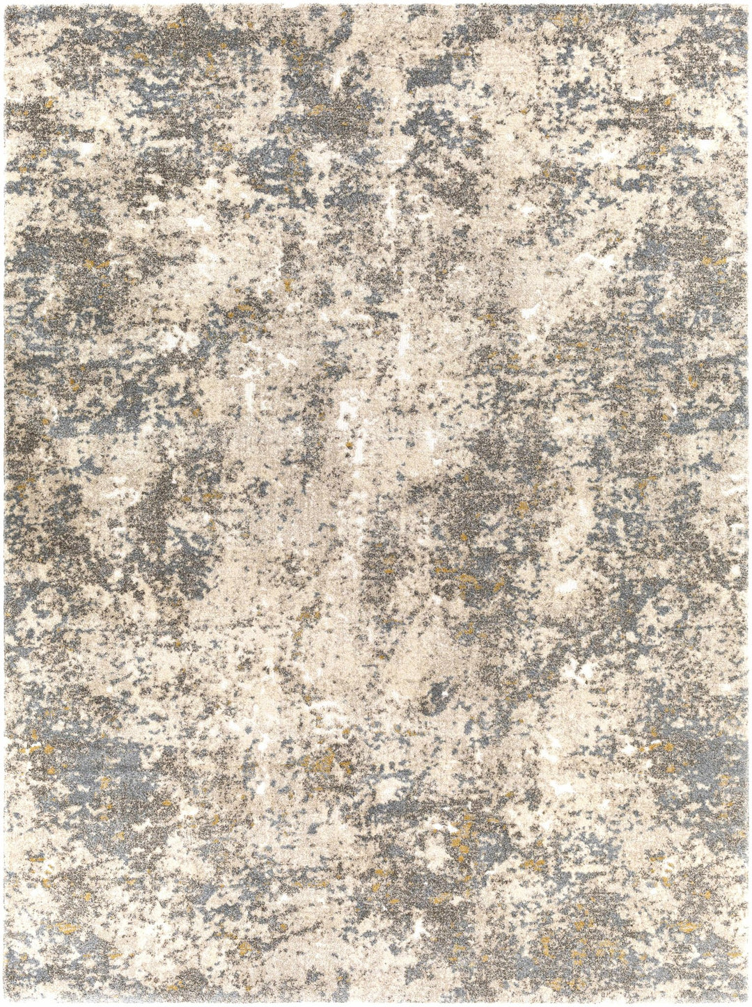 Modern Abstract Design Beige And Brown Machine Woven Rug - The Rug Decor