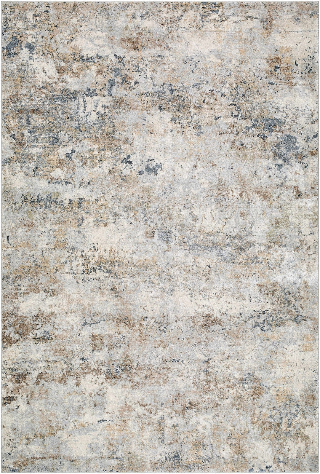 Modern Abstract Design Beige And Gray Rug - The Rug Decor