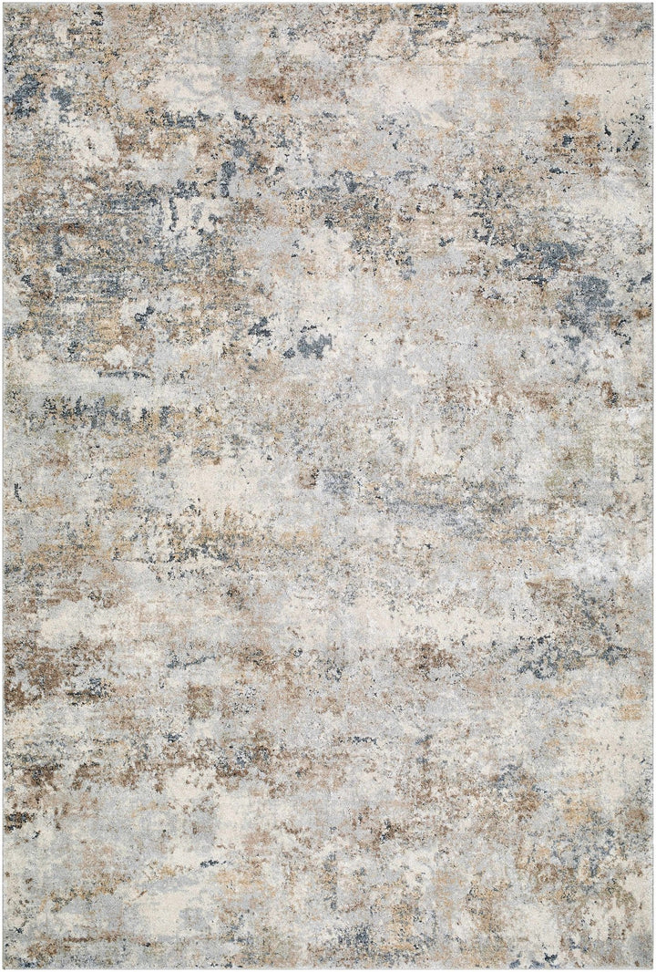 Modern Abstract Design Beige And Gray Rug - The Rug Decor