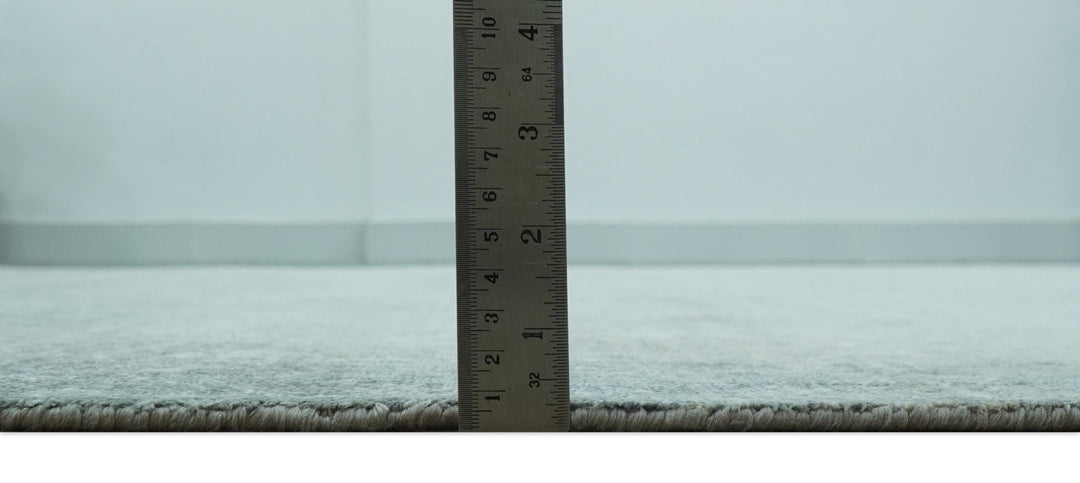 Modern Abstract Design Gray 8x10 Hand Knotted Art Silk Rug - The Rug Decor