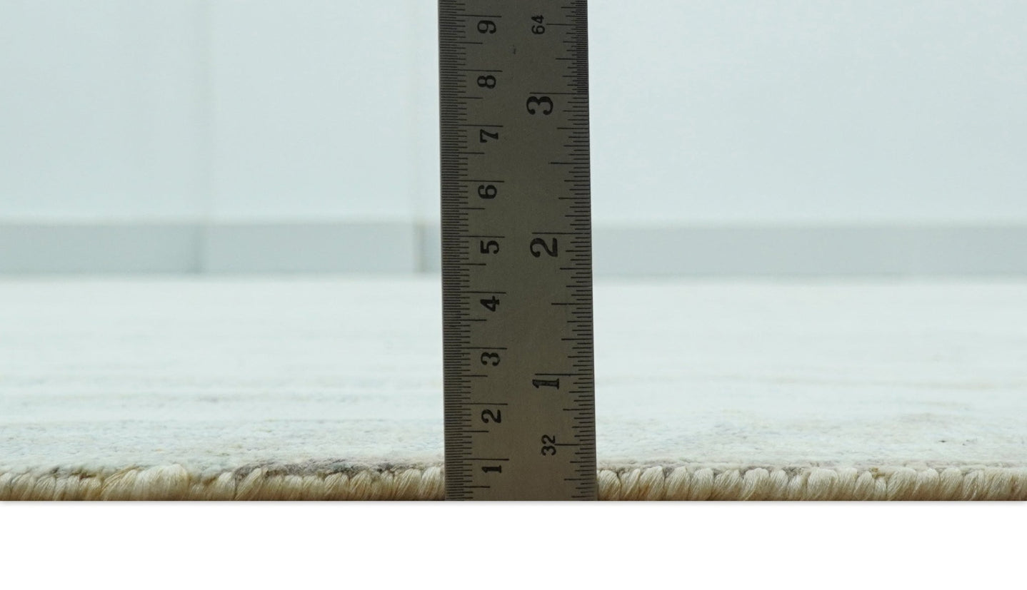 Modern Abstract Design Gray And Blue 8x10 Hand Knotted Bamboo Silk Area Rug - The Rug Decor