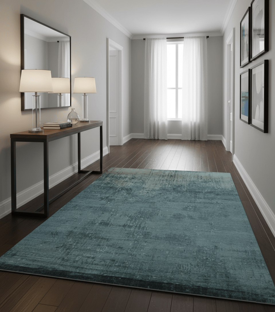 Modern Abstract Design Gray And Silver 9x11 Hand Knotted Bamboo Silk Area Rug - The Rug Decor