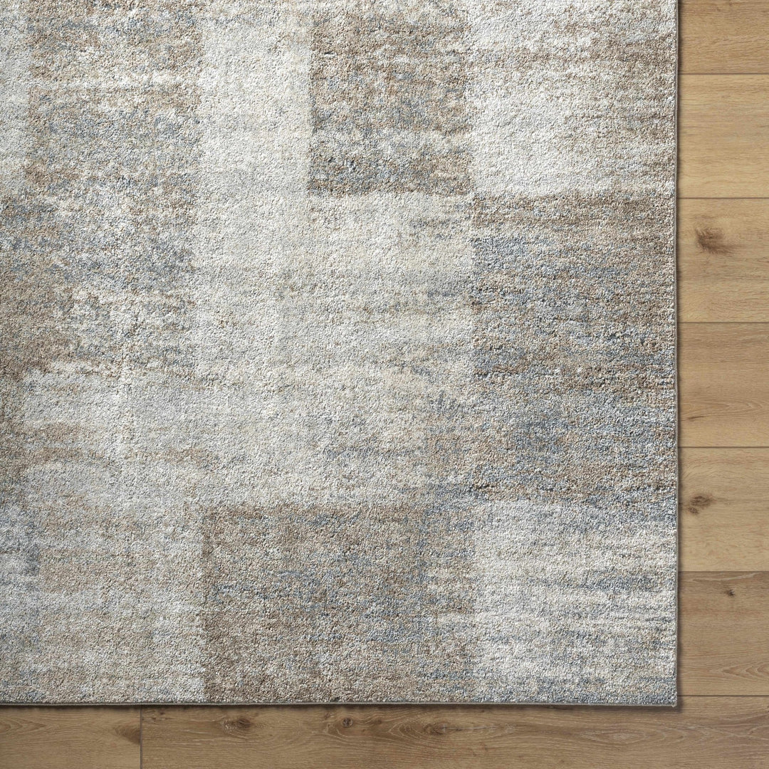 Modern Abstract Design Gray And Tan Rug - The Rug Decor