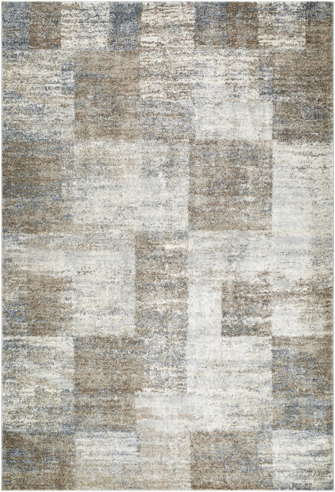 Modern Abstract Design Gray And Tan Rug - The Rug Decor