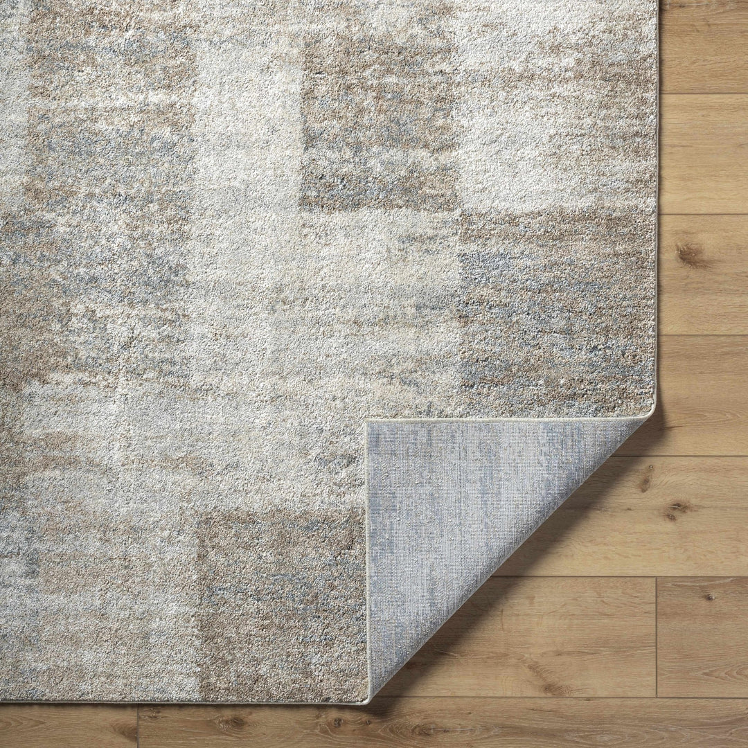 Modern Abstract Design Gray And Tan Rug - The Rug Decor