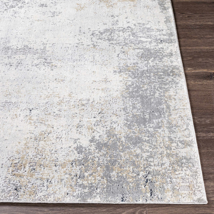 Modern Abstract Design Gray Machine Woven Rug - The Rug Decor
