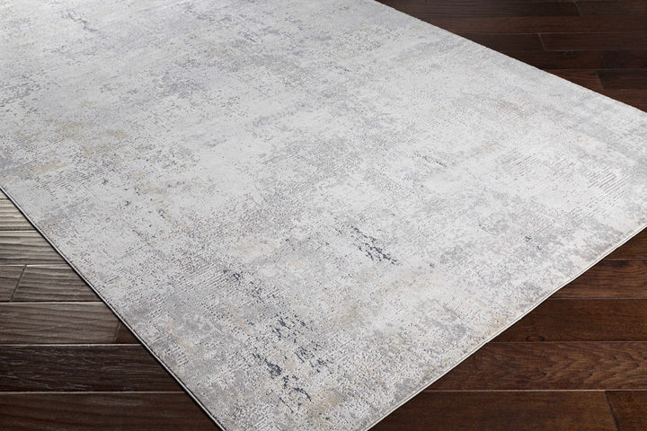 Modern Abstract Design Gray Machine Woven Rug - The Rug Decor