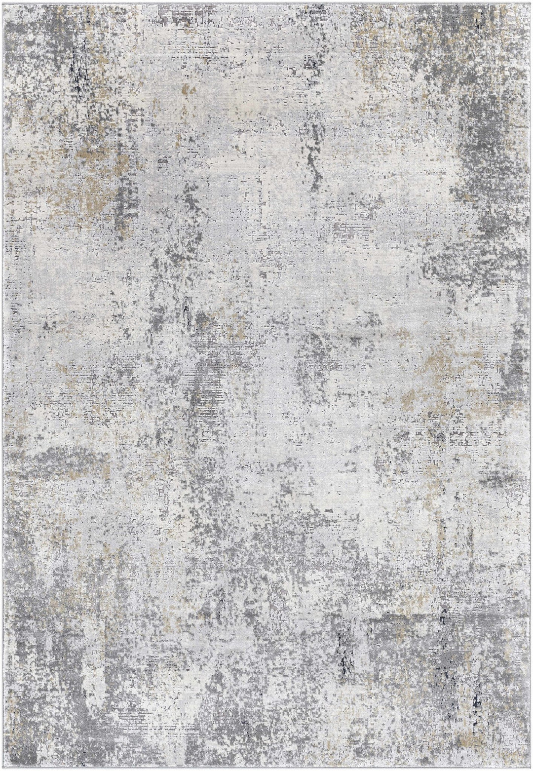 Modern Abstract Design Gray Machine Woven Rug - The Rug Decor