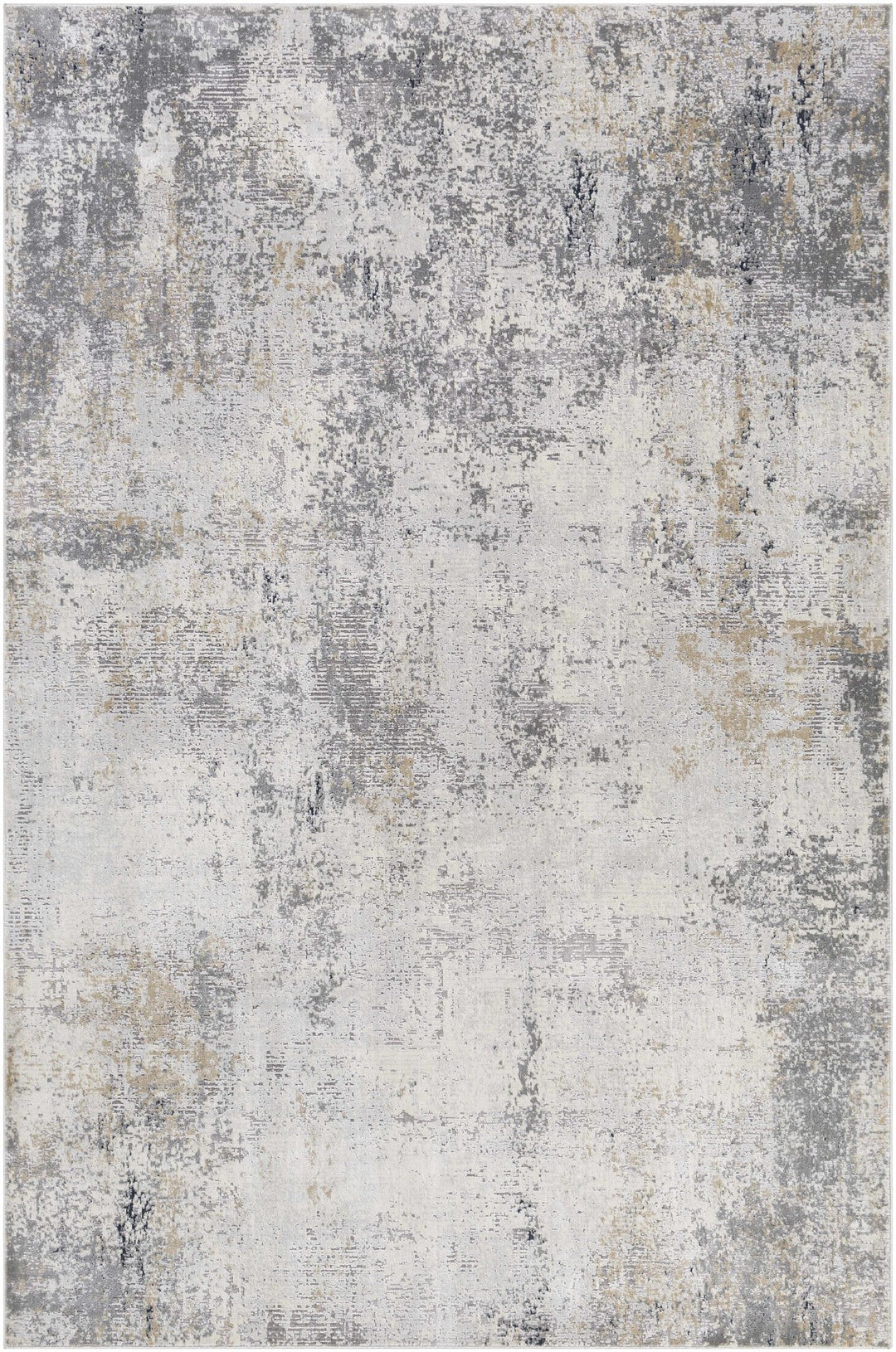 Modern Abstract Design Gray Machine Woven Rug - The Rug Decor