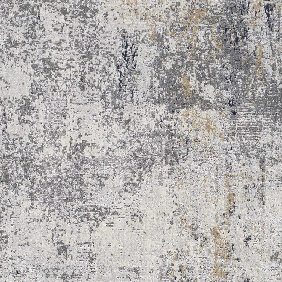 Modern Abstract Design Gray Machine Woven Rug - The Rug Decor