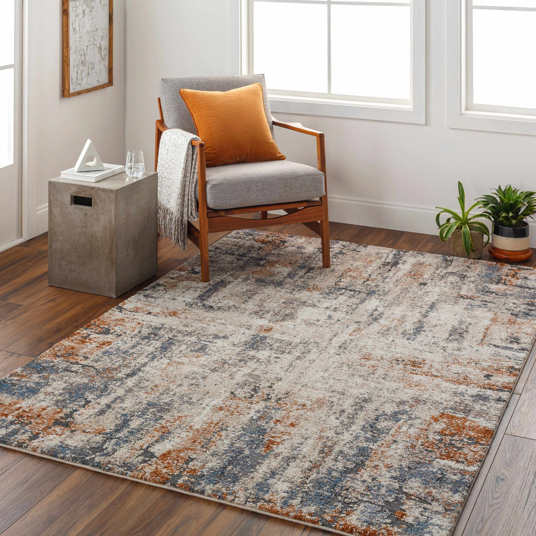 Machine Woven Rugs Modern Abstract Design Ivory Machine Woven Rug