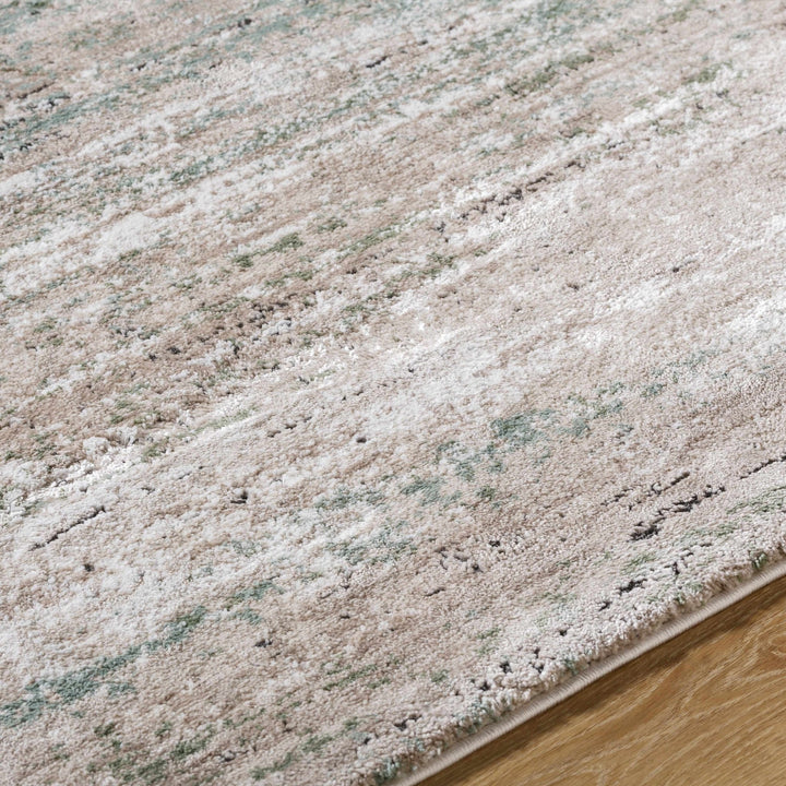 Modern Abstract Design Peach Machine Woven Area Rug - The Rug Decor