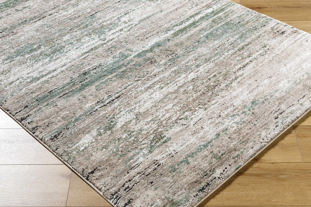 Modern Abstract Design Peach Machine Woven Area Rug - The Rug Decor