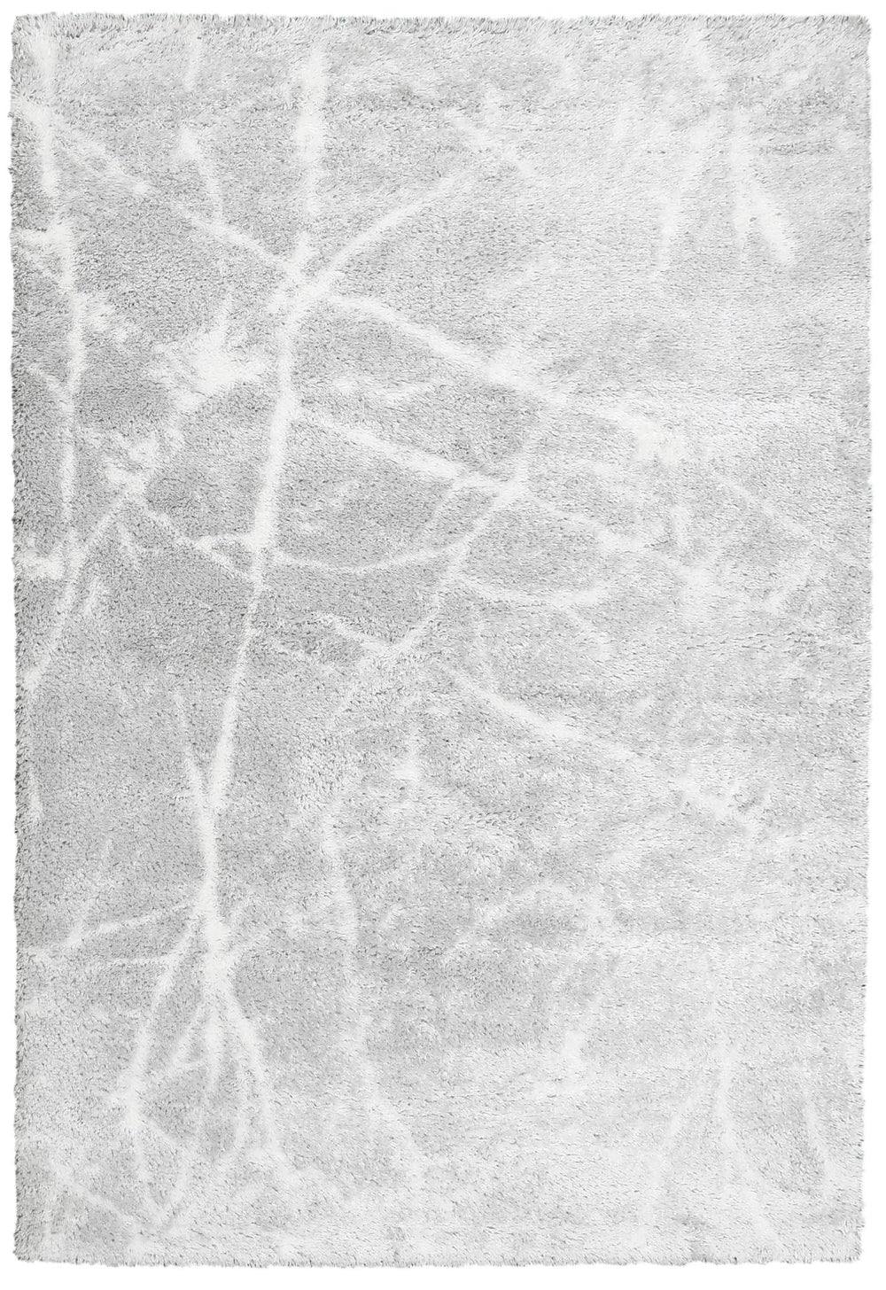 Modern Abstract Design Silver 5x7 Viscose Rug - The Rug Decor