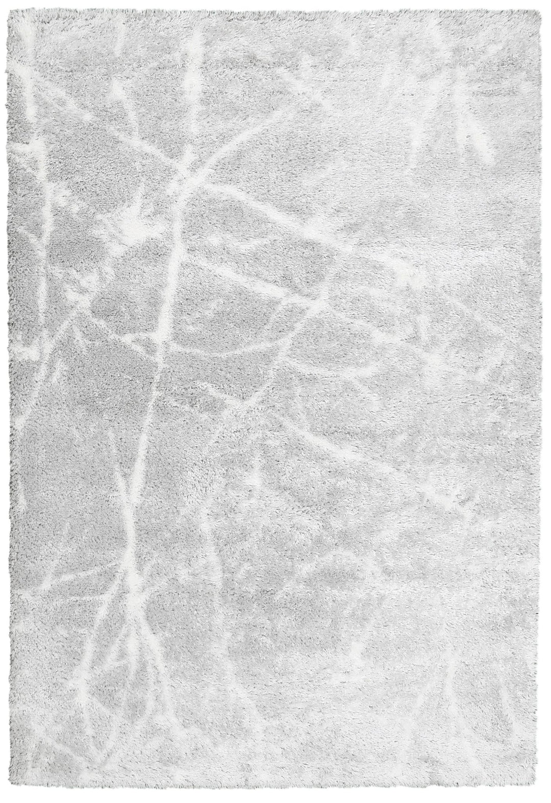 Modern Abstract Design Silver 5x7 Viscose Rug - The Rug Decor