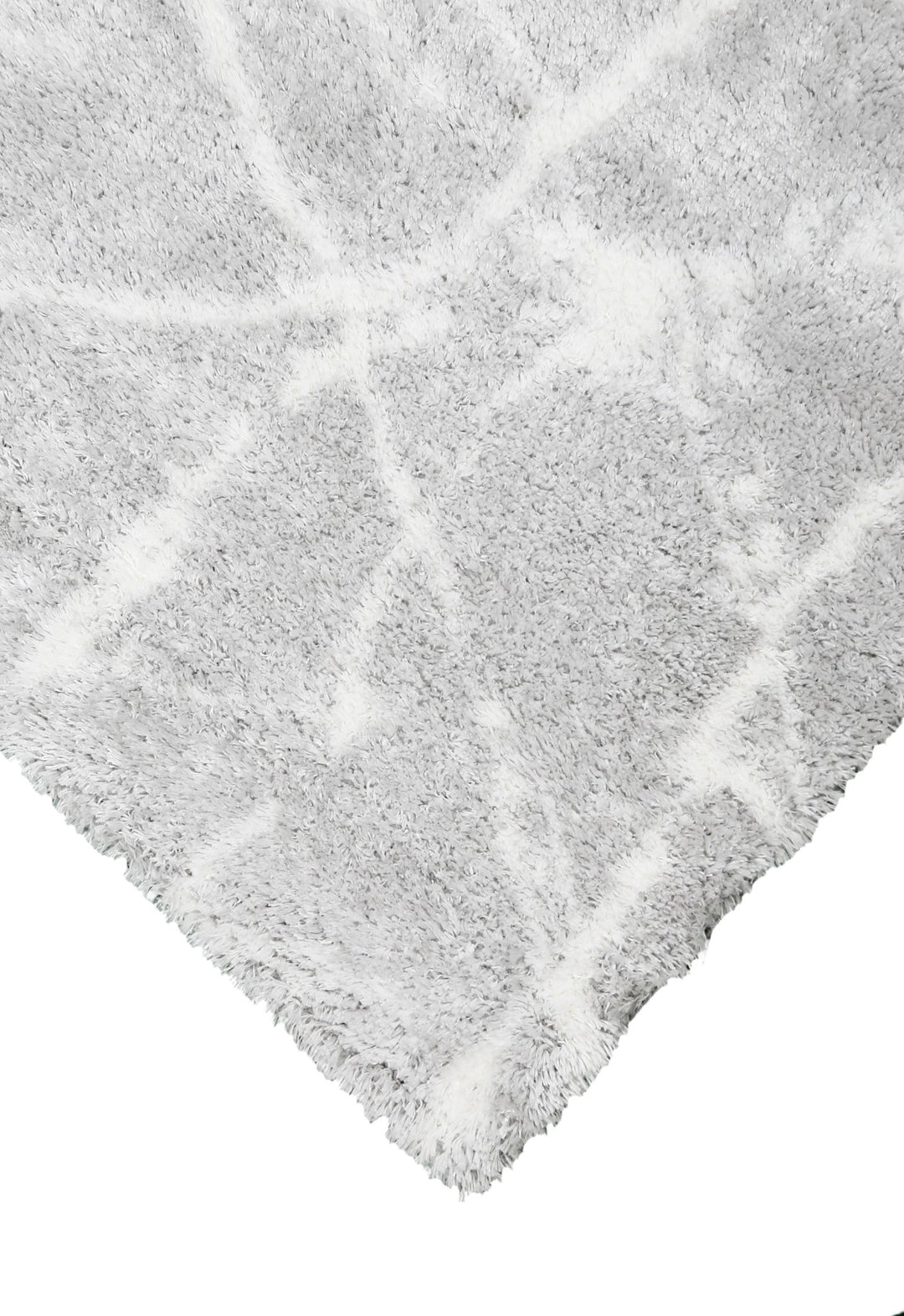 Modern Abstract Design Silver 5x7 Viscose Rug - The Rug Decor