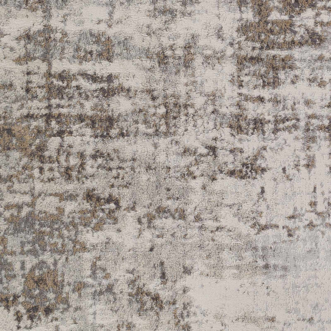 Modern Abstract Gray, Ivory and Peach Multi size Area Rug - The Rug Decor