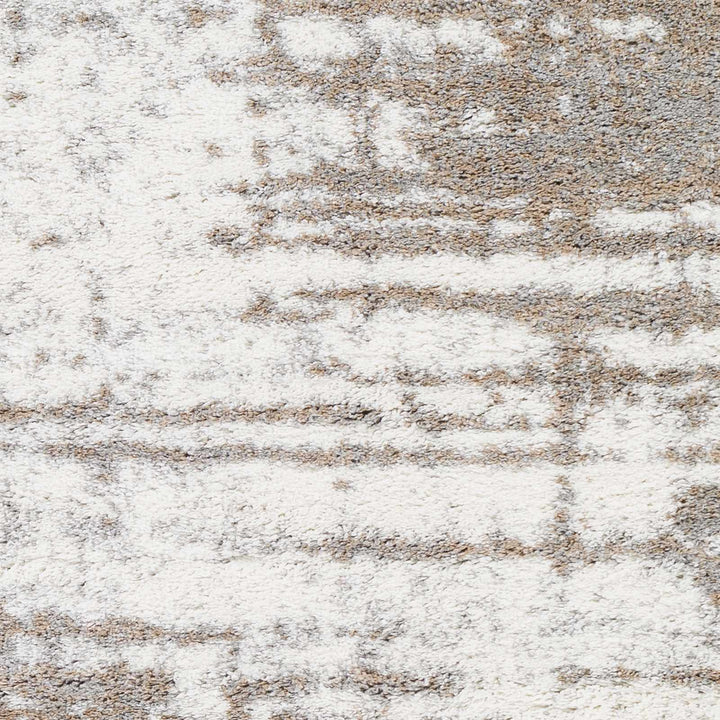 Modern Abstract Ivory and Camel Contemporary area rug - The Rug Decor