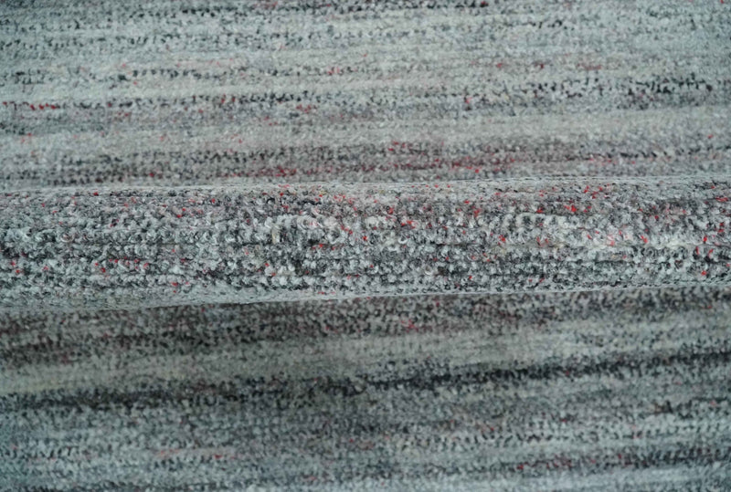 Modern Abstract Silver, Gray, Charcoal and Brown Dari 5x8 Pet yarn Area Rug - The Rug Decor