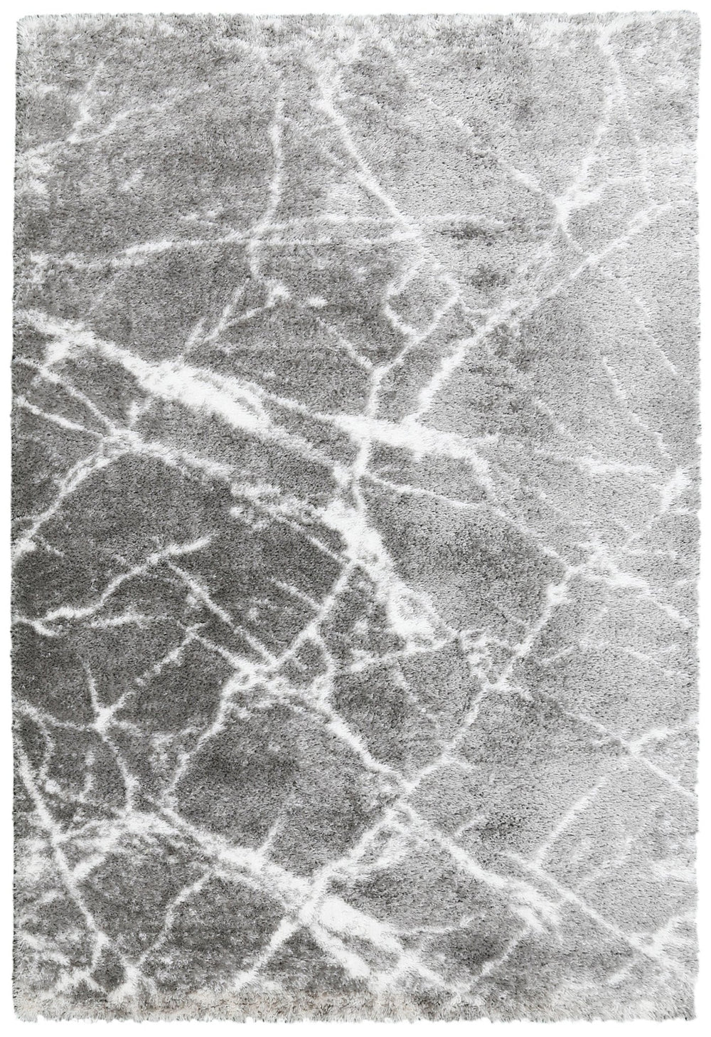 Modern Abstract vory And Gray 5x7 Viscose Area Rug - The Rug Decor