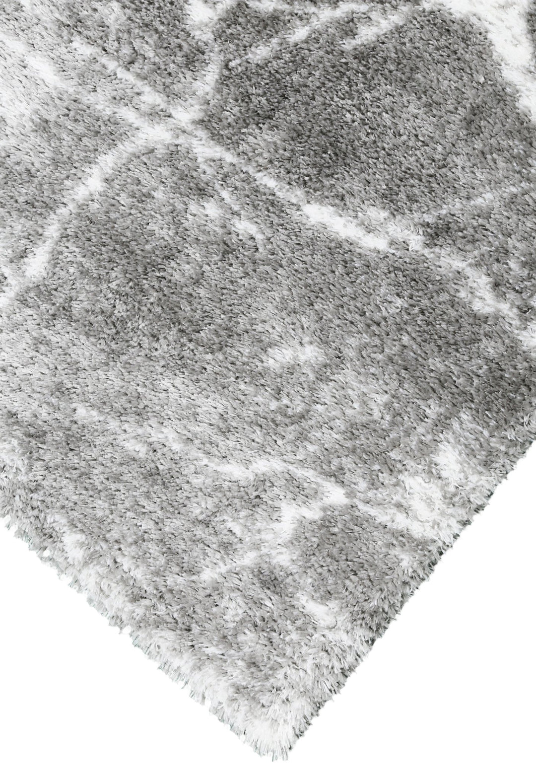 Modern Abstract vory And Gray 5x7 Viscose Area Rug - The Rug Decor