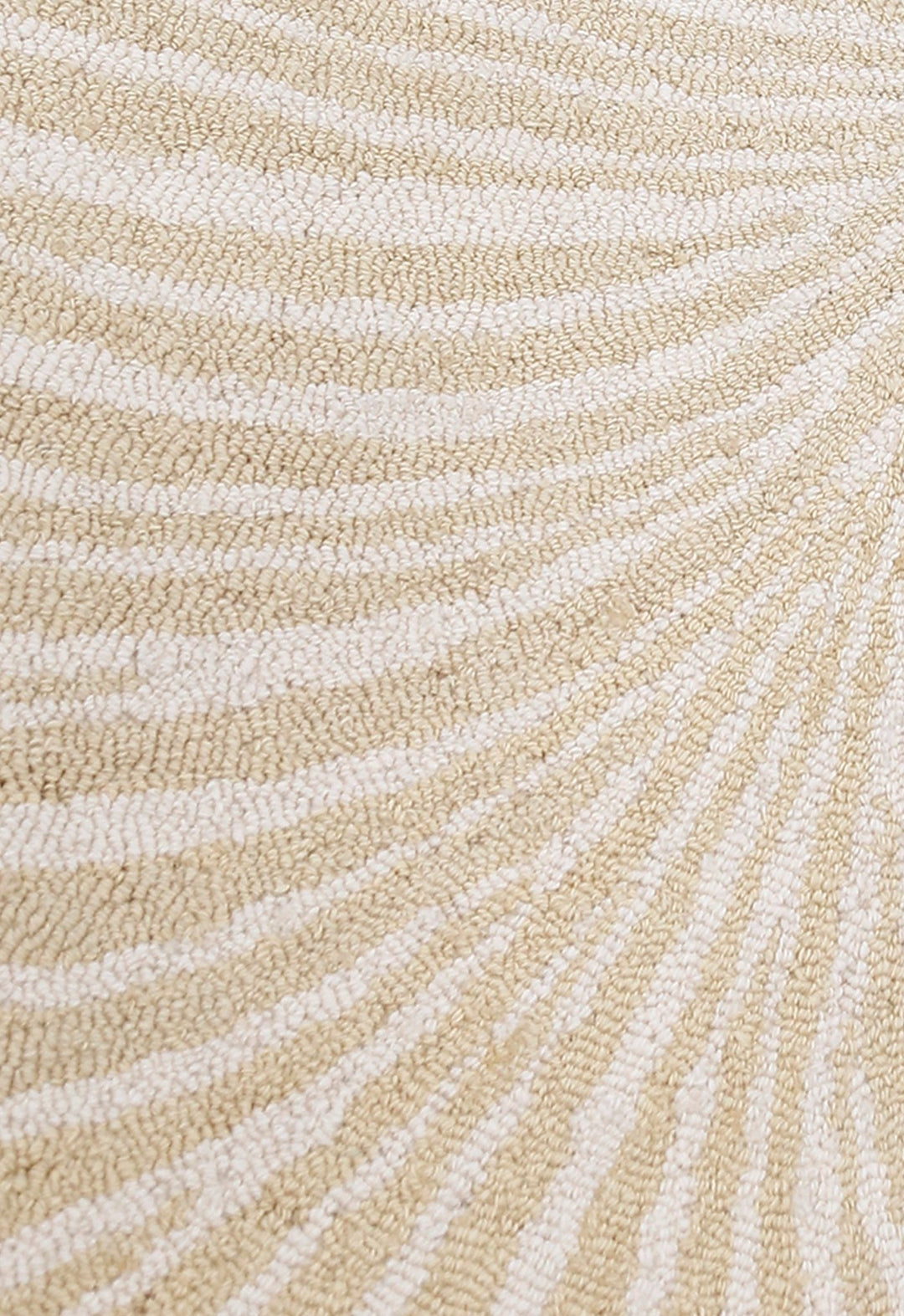 Modern Beige Blossom Hand Tufted 5x5 Wool Rug - The Rug Decor