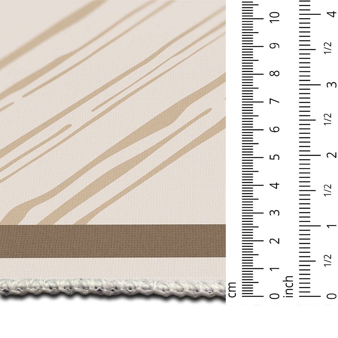 Modern Beige Machine Washable Cotton Area Rug - The Rug Decor