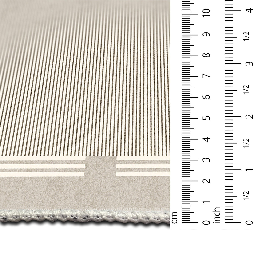 Modern Beige Machine Washable cotton Area Rug - The Rug Decor